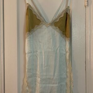 Silky Soft Lace Trim Chemise/Slip Dress
